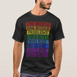 T-shirt LGBT Le Monde A De Plus Gros Problèmes Que La Lesb