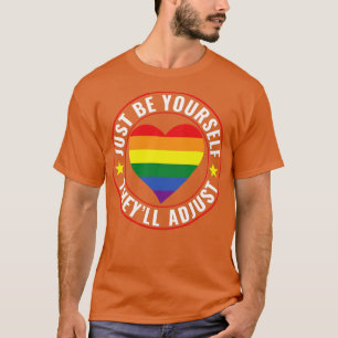 T-shirt LGBT Lesbian Gay pride Soyez vous-même Theyll Ajus