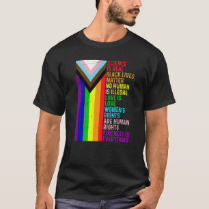 T-shirt Lgbt Lesbian Gay Science Est Véritable Blm L'Amour