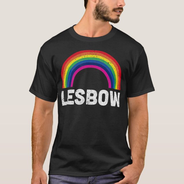 T-shirt LGBT Lesbow Rainbow Lesbian Pride Love Gift T -sta (Devant)