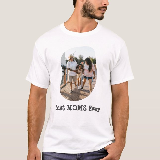 T-shirt LGBT LGBTQ Meilleures mamans Jamais Lesbienne Phot (Devant)