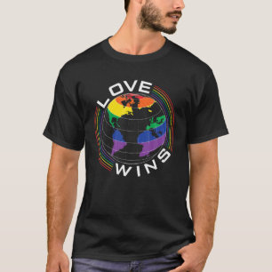 T-shirt LGBT Love Gay Globe Lesbian Transgender