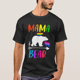 T-shirt LGBT Mama Bear Gay pride Egalité des droits Rainbo