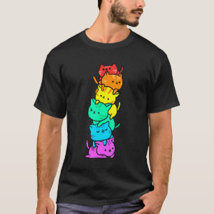 T-shirt Lgbt Mois Gay pride Cat Lgbtq Pavillon Arc En Ciel
