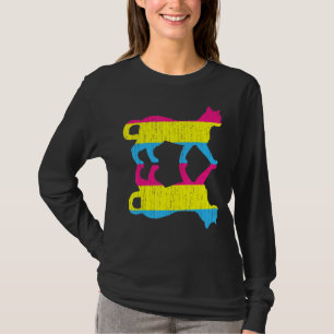 T-shirt Lgbt Pan Pride Pansexuality Flag Animal Animal Cha