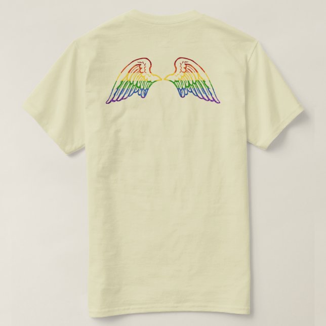 T-shirt LGBT Parties scintillant Arc-en-ciel (Design dos)