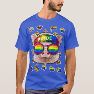 T-shirt Lgbt Pig Mois Gay pride ferme animal Rainbow Lesbi