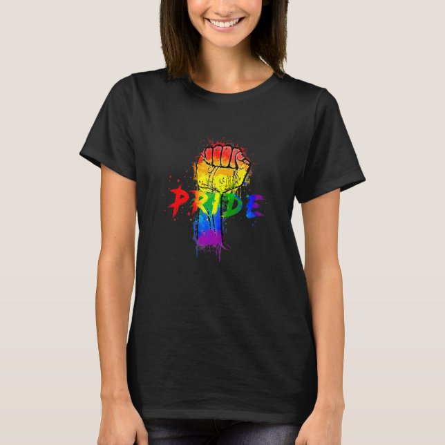 T-shirt Lgbt Pour Gays Lesbian Trans Prith Mois (Devant)