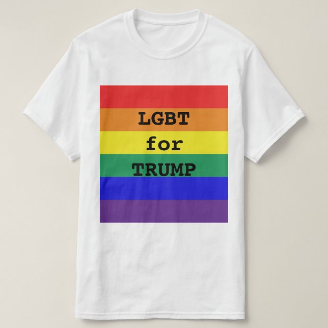 T-shirt LGBT pour TRUMP (Design devant)