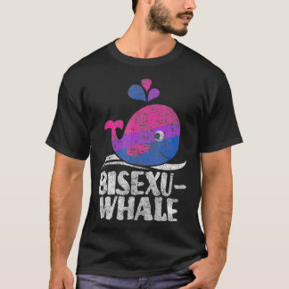 T-shirt LGBT Pride BiseuWhale Funny Biseual Baleine Lover 