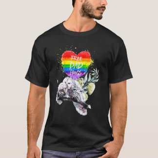 T-shirt Lgbt Pride Daddy Owl Arc-en-ciel gratuit Papa serr