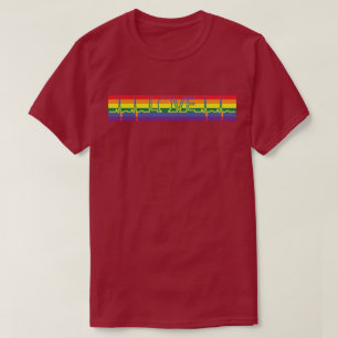 T-shirt LGBT Pride Drapeau LOVE EKG