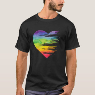 T-shirt LGBT Pride Égalité Sensibilisation au coeur Gay 