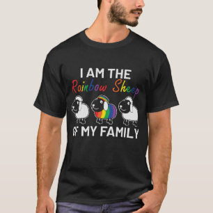 T-shirt LGBT Pride Fundy Rainbow Sheep Dit Moderne