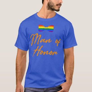 T-shirt Lgbt Pride Gay Bachelor Party Homme D'Honneur Enga
