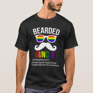 T-shirt LGBT Pride Gay Uncle Support Beared Guncle Famille