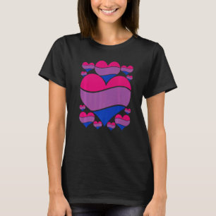 T-shirt Lgbt Pride Mois Queer Bisexualité Drapeau Coeur Pr