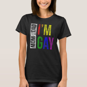 T-shirt Lgbt Pride Papa Maman Je Suis Gay Rainbow Family S
