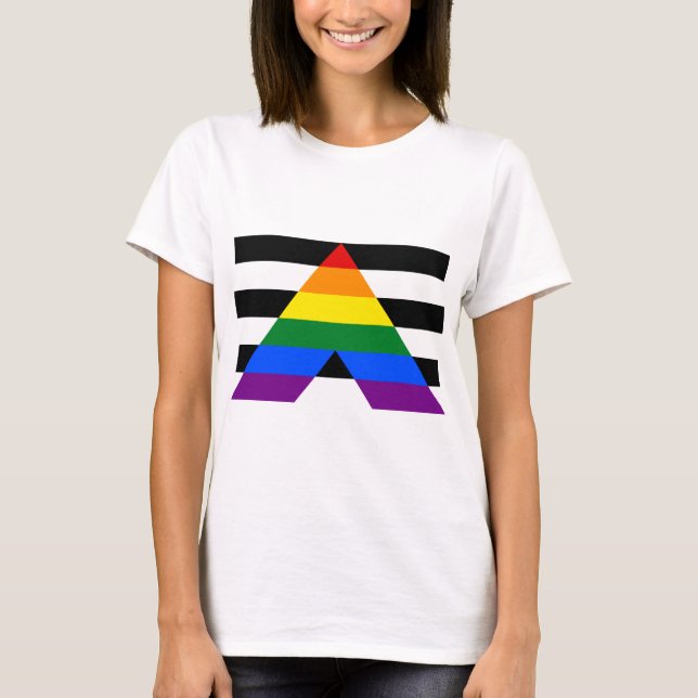 T-shirt LGBT Pride Rainbow Fière Ally (Devant)