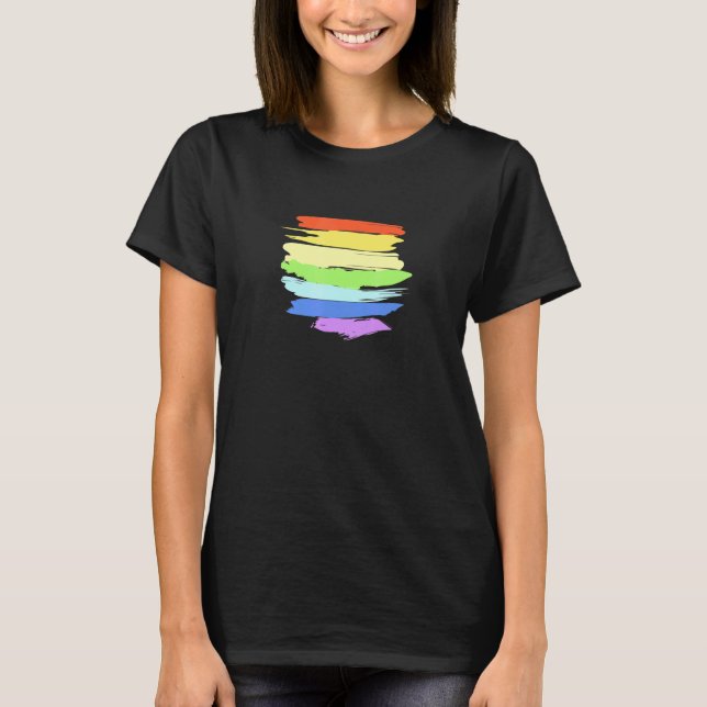 T-shirt LGBT Pride Rainbow Gay Trans LGBTQ Self Love Equal (Devant)