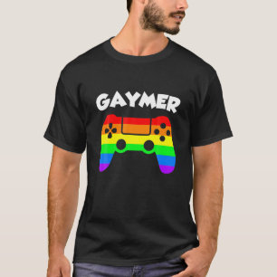 T-shirt LGBT Pride Saying Gaymer Gay Gamer Joke Fun CSD Ga