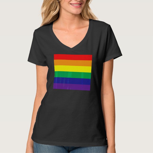 T-shirt Lgbt Rainbow Fist Prith Mois Merch Lgbtq Gay Pride (Devant)