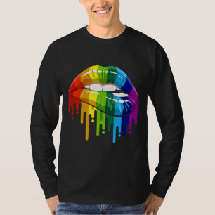 T-shirt LGBT Rainbow Lip Gay pride