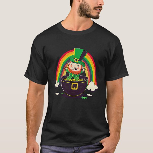 T-shirt LGBT Rainbow Supporter Gay St Patricks Day  3 (Devant)
