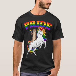 T-shirt LGBT Sea Otter Unicorn Gay Pride Rainbow LGBTQ Cut