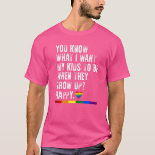 T-shirt Lgbt Sensibilisation Parents Maman Papa Gay pride