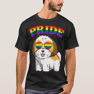 T-shirt LGBT Shih Tzu Gay pride Chien Rainbow LGBTQ mignon