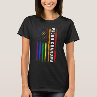 T-shirt Lgbt Support Fière Grandma Lgbt Drapeau Grandma Lg