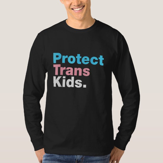T-shirt LGBT Support Protect Trans Kid LGBT Pride (Devant)