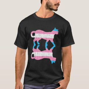 T-shirt Lgbt Trans Pride Drapeau Transsexuel Animal Chat T