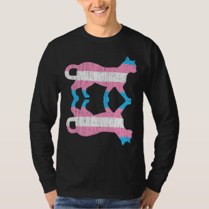 T-shirt Lgbt Trans Pride Drapeau Transsexuel Animal Chat T