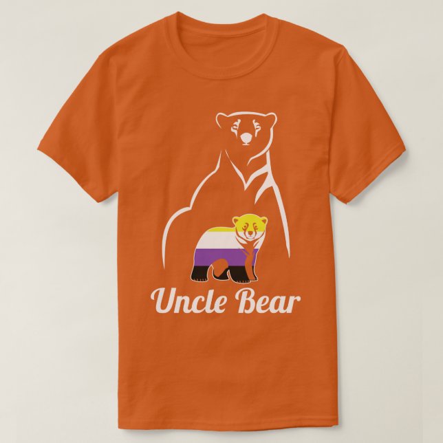 T-shirt LGBT Uncle Bear Enby Non Binary Pride (Design devant)
