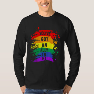T-shirt Lgbt Vous Avez Un Allié En Moi Lgbt Fière Fierté M