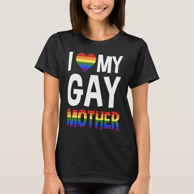 T-shirt LGBTQ Aimer Mère Gay (Devant)
