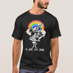 T-shirt Lgbtq Alice Au Pays Des Merveilles Lapin Blanc Be 