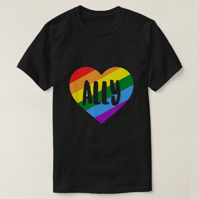 T-shirt LGBTQ Ally  (Design devant)