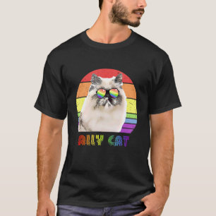 T-shirt Lgbtq Ally Cat Rainbow Gay pride Drapeau Lgbt 29