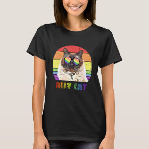 T-shirt Lgbtq Ally Cat Rainbow Gay pride Drapeau Lgbt 39