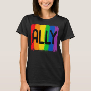 T-shirt Lgbtq Ally Lgbt Lesbian Gay Bisexual Pride Mois