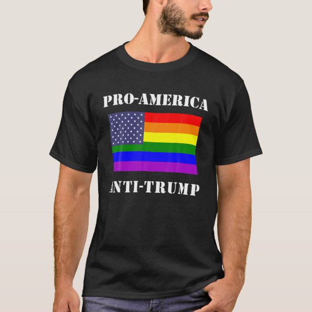 T-shirt LGBTQ Anti Trump (Devant)