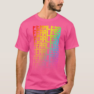 T-shirt Lgbtq+ Arc-en-ciel Gay pride texte Fade Graphi