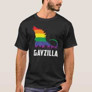 T-shirt Lgbtq Arc En Ciel Gayzilla Lgbt Couleurs de Fierté