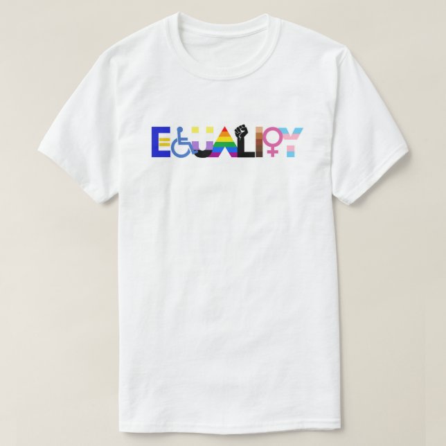 T-shirt LGBTQ+ Égalité (Design devant)