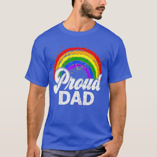 T-shirt LGBTQ Fier papa Gay pride LGBT Ally Rainbow Père