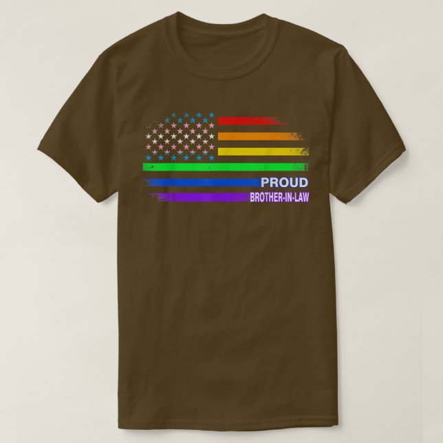 T-shirt LGBTQ Fiers Frère-en-droit Gay pride LGBT Ally Rai (Design devant)