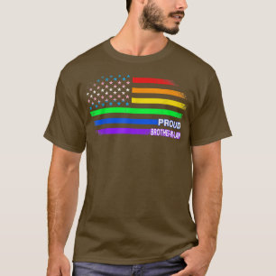T-shirt LGBTQ Fiers Frère-en-droit Gay pride LGBT Ally Rai